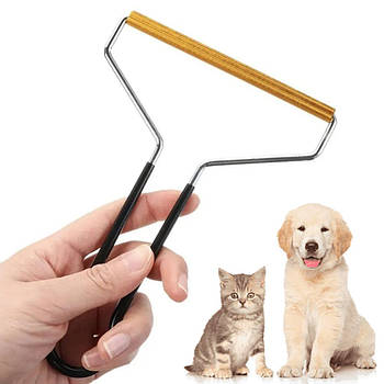 Щітка-скребок для видалення катишків та шерсті (17,5х12,5 см) / Двостороння бритва для чищення одягу / Щітка від шерсті