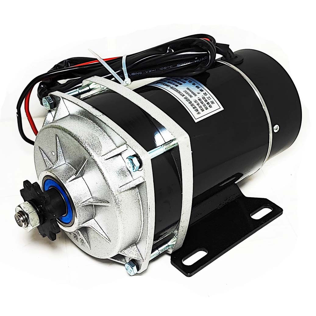 Електромотор постійного струму 36V 450W редукторний 560 rpm 16 Ah