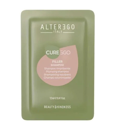 ALTER EGO ITALY CUREEGO Filler Shampoo Шампунь-філер наповнюючий з гіалуроновою кислотою (саше), 12 мл (оригінал)