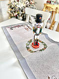 Доріжка раннер на стіл Новорічна 37x100 см., гобелен, фото 9