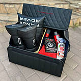 Преміум органайзер в багажник із вишивкою Range Rover, чорний, 50 см, фото 3