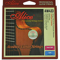 Струни для акустичної гітари Alice AW433P- Light (комплект)