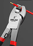 DELIXI ELECTRIC Кабельний різак плоскогубці для різання та зачистки проводів 165 мм, фото 4