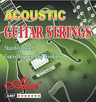 Струни для акустичної гітари Alice A407SL 85/15 Bronze 11-52 Light