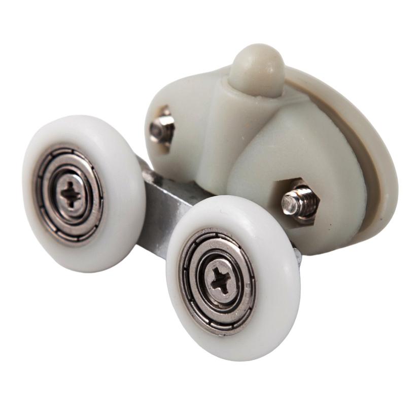 Ролик для душової кабіни Ango 10013 down нижній 23 мм подвійний з кнопкою, фото 1