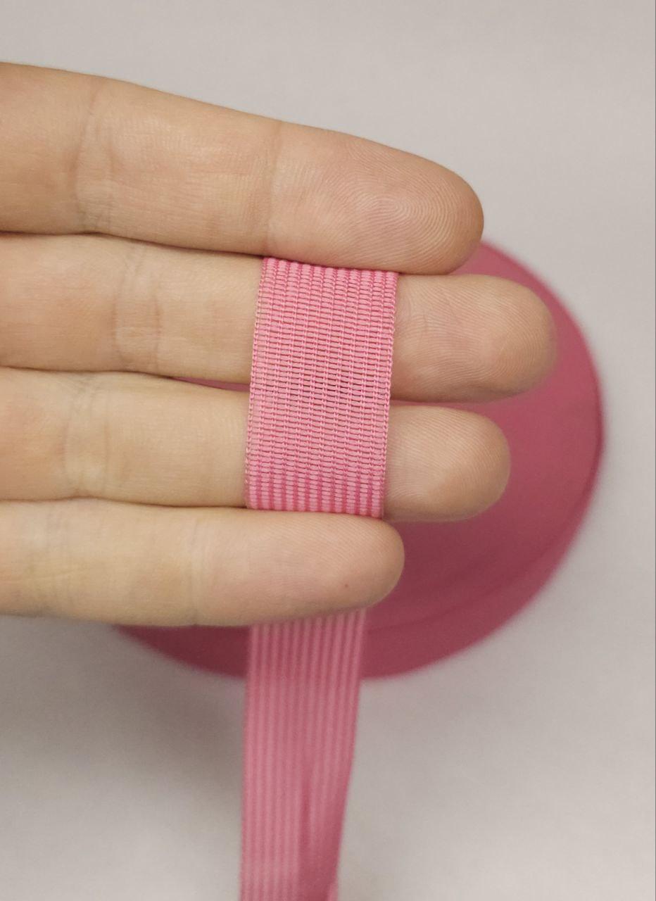 Тасьма окантовочна, лямовка 18 мм темно рожева 50 м