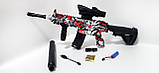 Дитячий автомат  M416 Red-Black на орбізах, 88 см, акумулятор, орбізи, фото 4