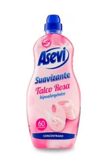 Кондиціонер для білизни Asevi Talco Rosa гіпоалергенний 60 прань 1440 мл 8411582889143
