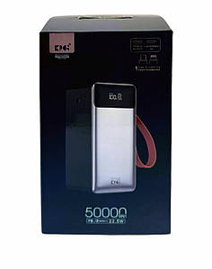 Зовнішній акумулятор (power bank) 50000мАг 22,5Вт KP KPG-507 24шт 6572