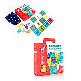 Розвиваюча гра-сортер Кольори та форми ZB2001-01 з дерева, фото 2