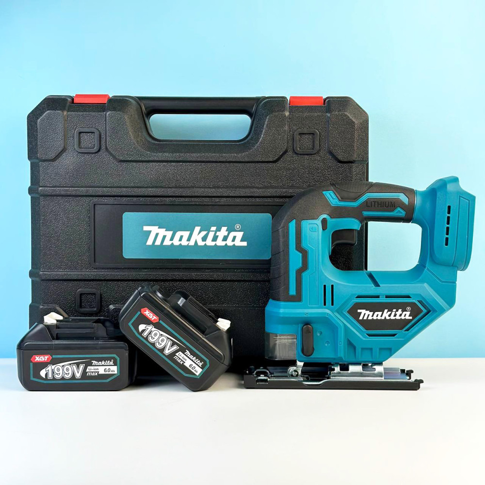 Акумуляторний лобзик Makita з 2-ма акумуляторами |21V, 4Ah, 0 – 2900 в/хв| 1:1 48070