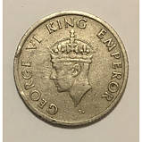 Індія - Британська Король Георг VI ¼ рупії, 1946 рік №2344, фото 2