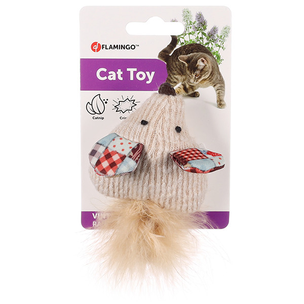 Іграшка з котячою м'ятою для котів Flamingo Vinta Mouse Фламінго Вінта Миша (561247), фото 1