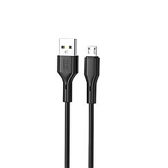 Кабель XO NB230-AM USB to microUSB 2А 1 м Black (nb230-am.black)