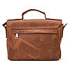 Чоловіча сумка-портфель на плече з ручкою TARWA RB-6008-3md коньячна, фото 7