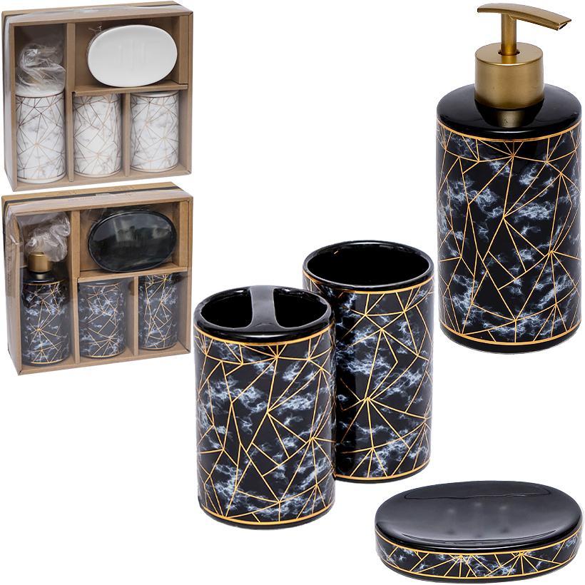 Набір аксесуарів для ванної кімнати 4 предмета C015, Арт.58176