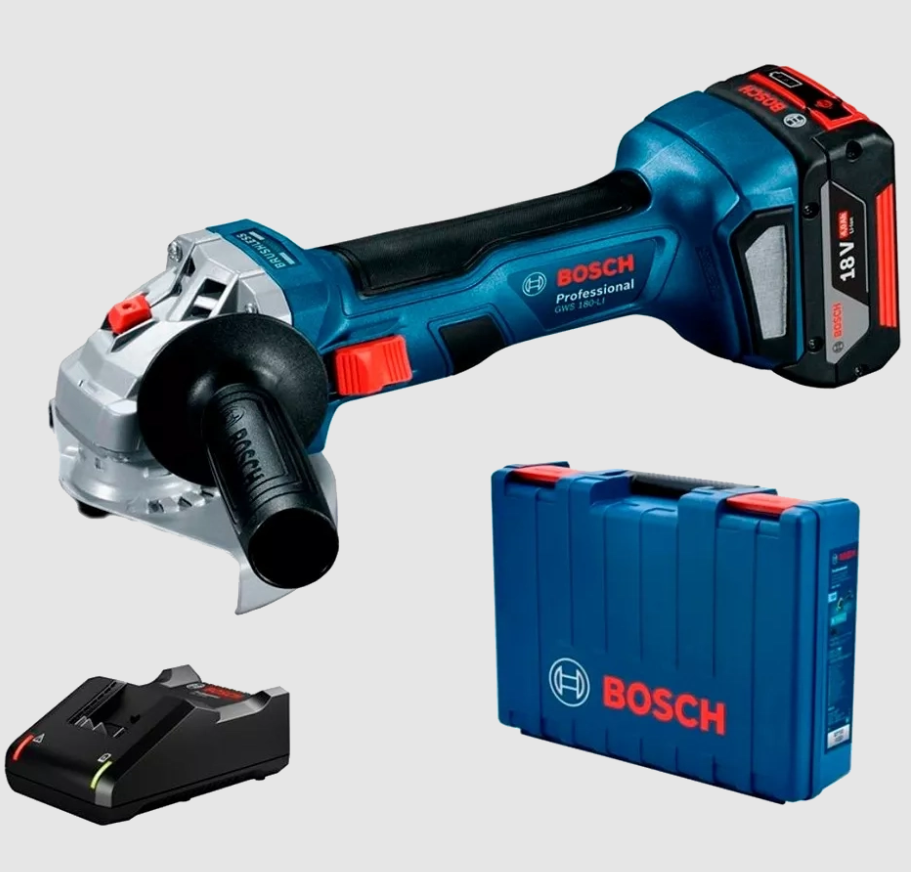 Акумуляторна кутова шліфувальна машина Bosch Professional GWS 180-LI (06019H9025)