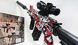 Дитячий автомат на орбізах M416 Red-Black 88 см на акумуляторі, фото 4