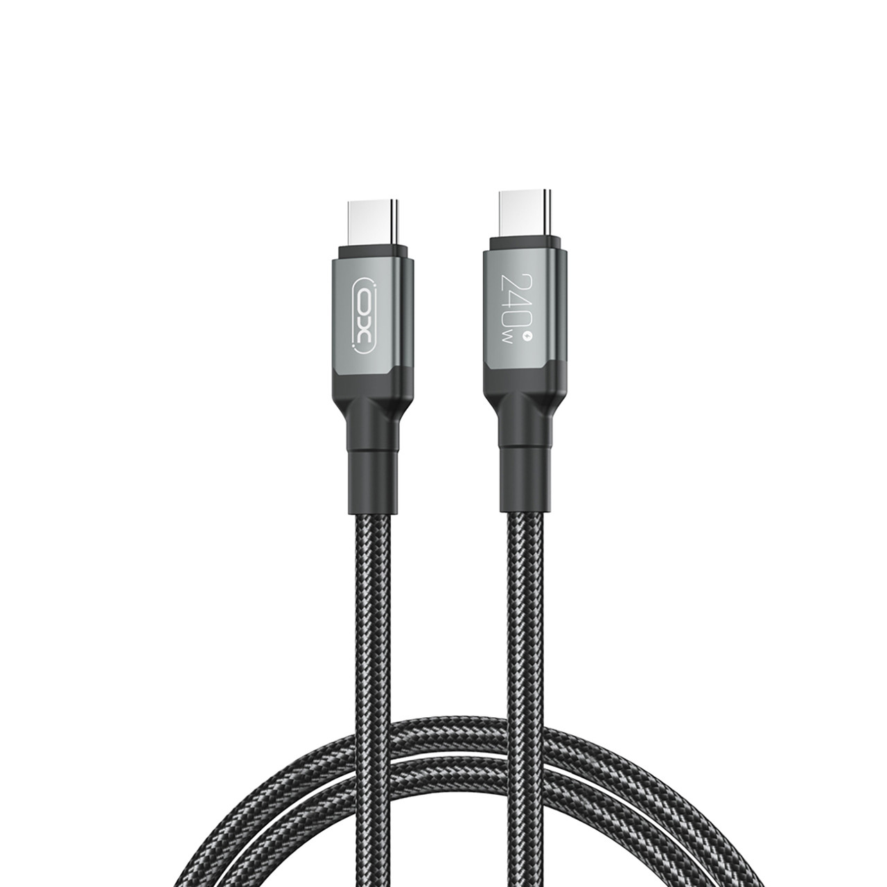 Кабель XO NBQ264A-CC USB Type-C to USB Type-C 240W PD 1 м Black (NB-Q264A-CC.black)