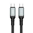 Кабель XO NBQ264A-CC USB Type-C to USB Type-C 240W PD 1 м Black (NB-Q264A-CC.black), фото 5