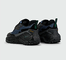 Чоловічі термо кросівки Reebok Zig Kinetica 2.5 Edge Vibram сині з чорним, фото 4