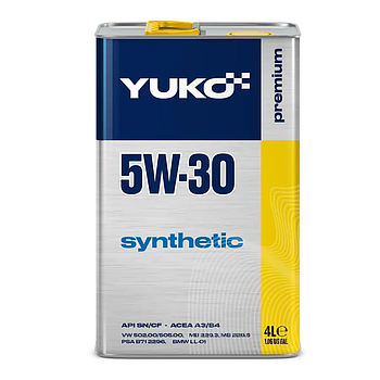 Моторна олива YUKO Synthetic 5w30 API SN/CF, 1л Для найсучасніших бензинових і дизельних двигунів 4