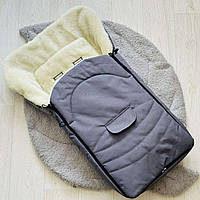 Зимовий конверт на овчині в коляску, конверт на санки Angelok-child