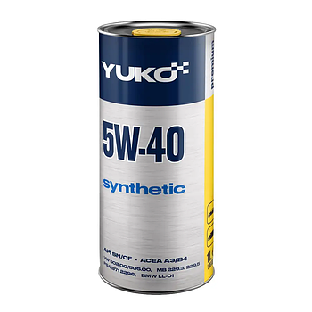 Моторна олива YUKO Synthetic 5w40 SN/CF