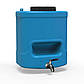 Рукомийник Litolan 15л з нержавіючим краном AISI 304 та мильницею синього кольору, фото 2