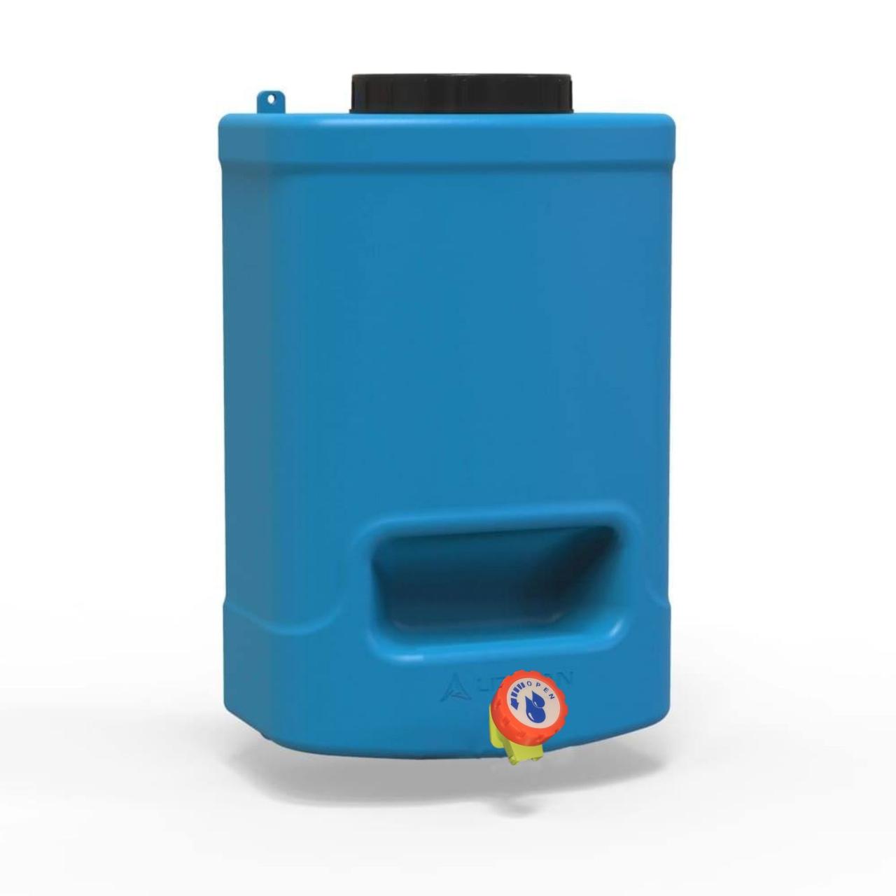 Рукомийник Литолан 20л з вентильним краном та мильницею синього кольору, фото 1