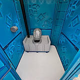 Туалет вуличний пластиковий сімейного типу 1.5 х 1.5 х 2.05 м, фото 7