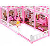 Ляльковий будиночок Fashion Villa з меблями мінігірляндою персонажами Інтерактивний іграшковий дім 2 ляльки 141 елемент, фото 8