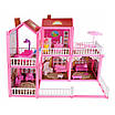 Ляльковий будиночок Fashion Villa з меблями мінігірляндою персонажами Інтерактивний іграшковий дім 2 ляльки 141 елемент, фото 3