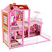Ляльковий будиночок Fashion Villa з меблями мінігірляндою персонажами Інтерактивний іграшковий дім 2 ляльки 141 елемент, фото 5
