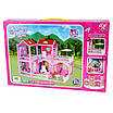 Ляльковий будиночок Fashion Villa з меблями мінігірляндою персонажами Інтерактивний іграшковий дім 2 ляльки 141 елемент, фото 9