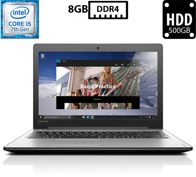 Ноутбук Lenovo IdeaPad 310-15IKB/15.6” TN 1920x1080/Core i5-7200U 2.50GHz/8GB DDR4/HDD 500GB/Intel HD Graphics 620 Камера Б/В