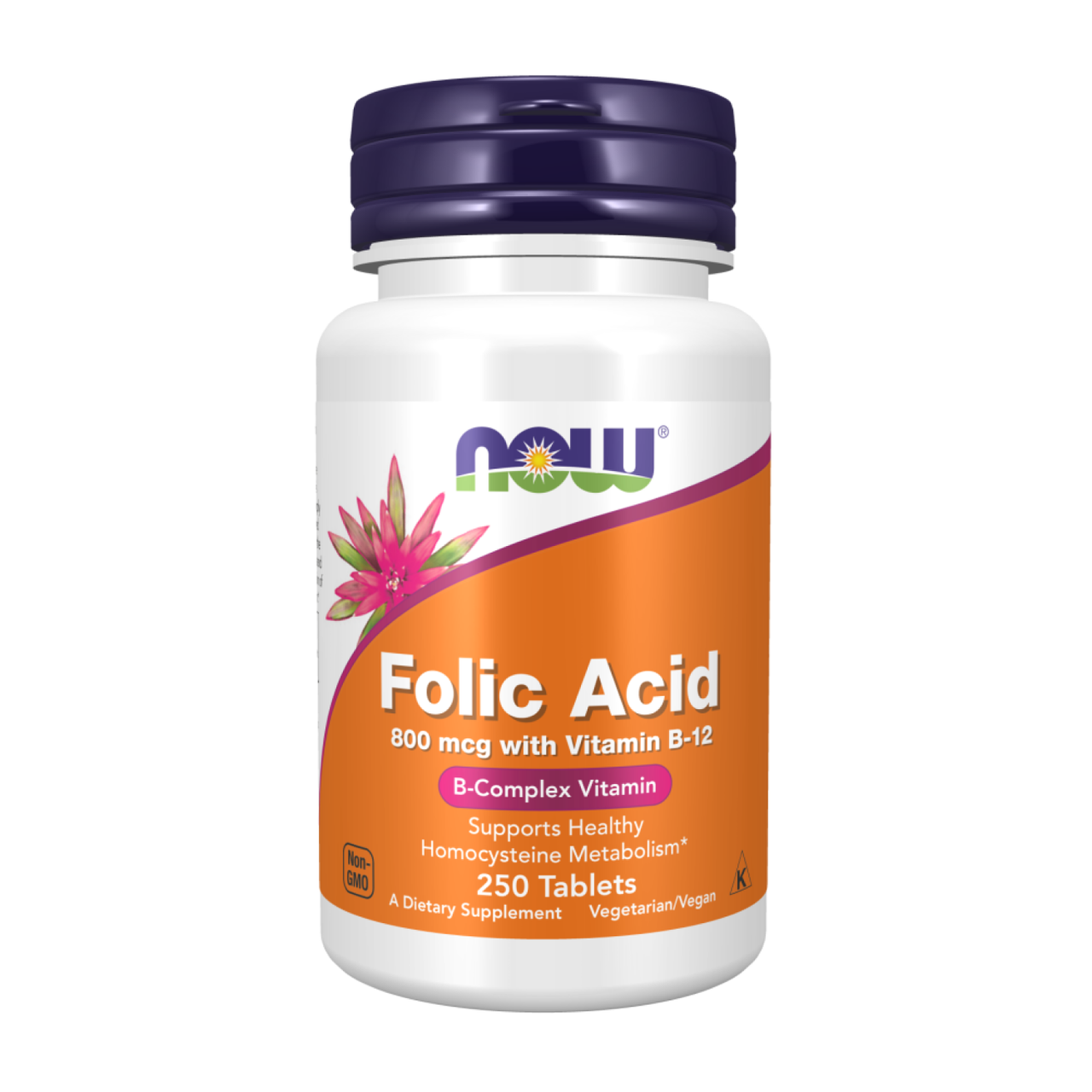 Фолієва кислота Now Foods Folic Acid 800мкг 250 таблеток