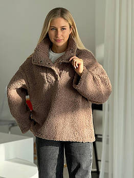 Жіночий анорак із хутра