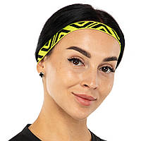 Спортивна пов'язка на голову еластична SP-Sport 007 Yellow-Black