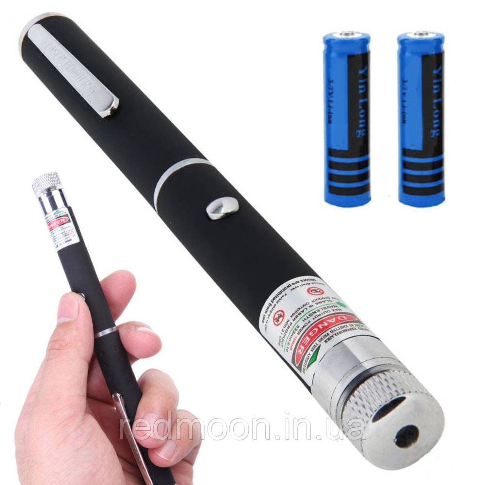 Потужна лазерна указка до 10 км, Зелений промінь, 100 W, Green Laser Pointer 8410 / Діодний лазер, фото 1