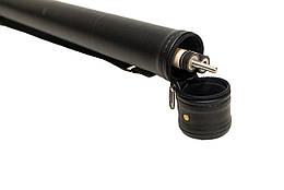 Тубус чохол для більярдного кия без кишені чорний гладкий