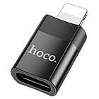Адаптер HOCO UA17 iPhone to Type-C USB2.0 Black