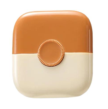 Двосторонній механічний тример для волосся з гребінцем ClafSwift Коричневий з бежевим (KG-11998)