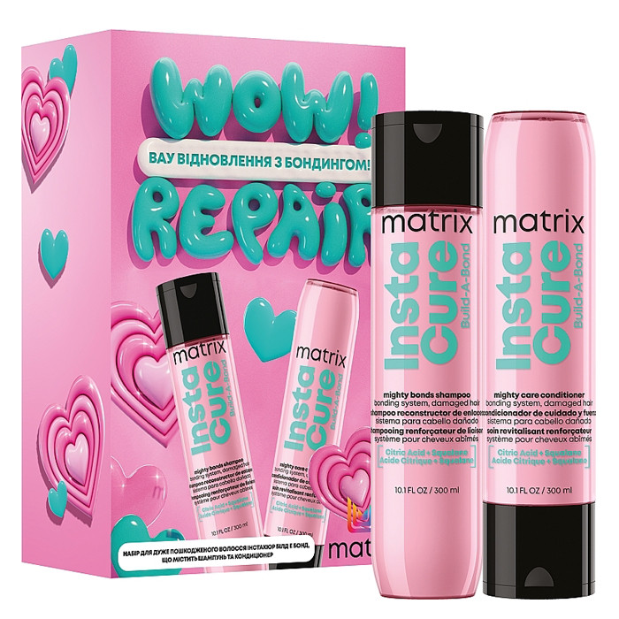 Набір для зміцнення дуже пошкодженого волосся Matrix Instacure Repair Kit 1 уп х 2шт, фото 1