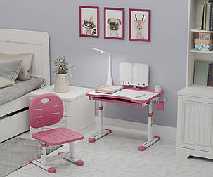Комплект дитяча парта і стілець для дівчинки Evo-Kids Evo-17 Ergo PN, фото 2