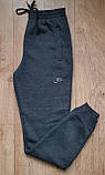 Чоловічі теплі спортивні штани трикотажні на флісі 54 р, фото 2
