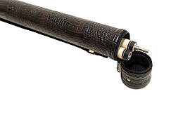 Тубус чохол для більярдного кия без кишені шоколадний крокодил