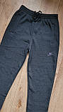 Чоловічі теплі спортивні штани трикотажні на флісі 54 р, фото 3