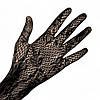 Довгі рукавички чорного кольору сітка One Size сексуальне еротичне вбрання, фото 10