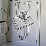 Розмальовка Minecraft 36 аркушів | раскраска для мальчика | розмальовка для хлопчика | дитяча розмальовка |, фото 7